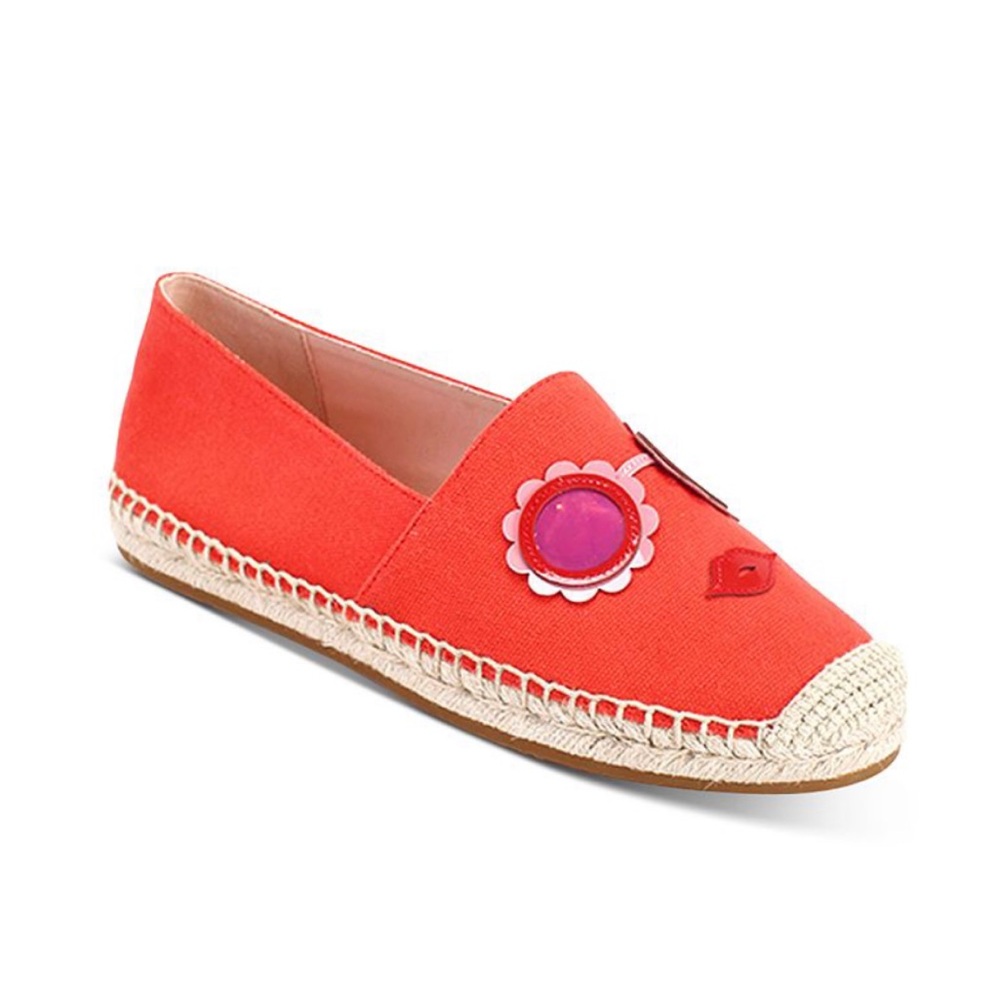 Kate Spade Grenada Glasses Canvas Espadrilles